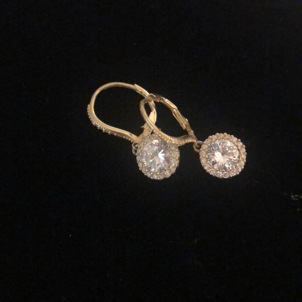 Nadri CZ drop earrings
